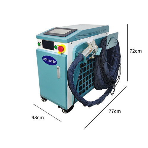 The size of the water-cooled handheld laser welding machine
